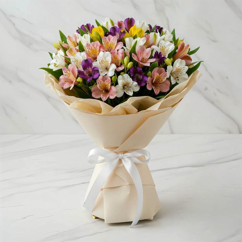 Букет цветов из: Альстромерии в Королёве