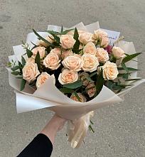 Букет Кремовые розы Латте в Королёве