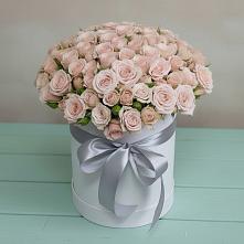 Цветочная композиция из Розы в шляпной коробке #REPLACE_PRED# Королёве