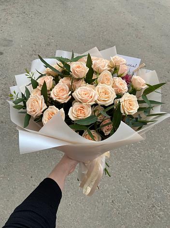 Букет Кремовые розы Латте в Королёве