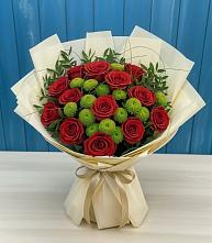 Букет цветов из:  Розы и Хризантемы #REPLACE_PRED# Королёве