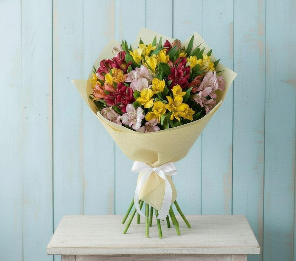 Букет цветов из: Альстромерии в Королёве