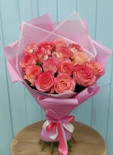 Букет 15 Розовых роз Равель в Королёве