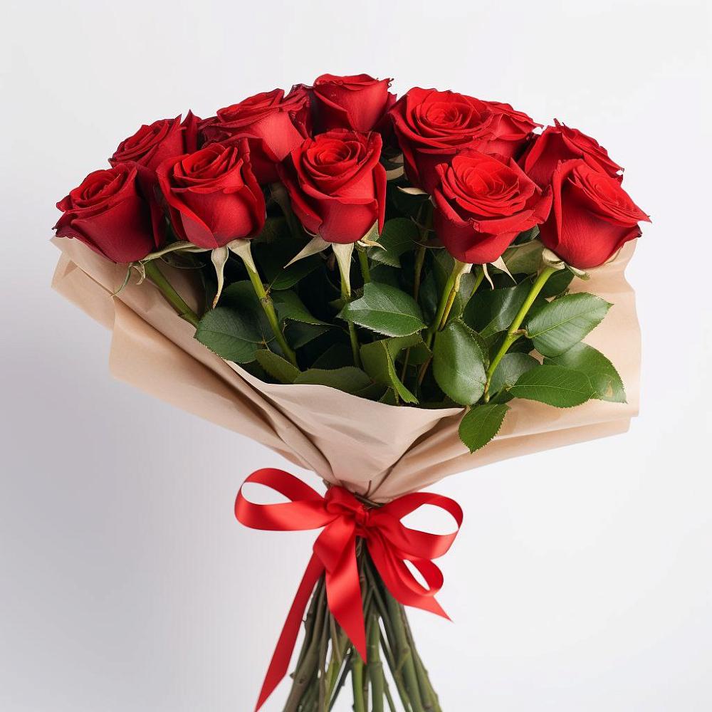 Букет 11 Красных роз Эдлесс Лав в Королёве