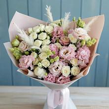 Букет цветов из:  Альстромерии и Розы в Королёве